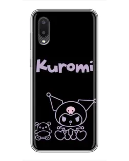 Чехол для Samsung Galaxy A02 с картинкой «Kuromi — черный минимализм» Чехол для Samsung Galaxy A02 с картинкой «Kuromi — черный минимализм»