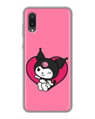 Чехол для Samsung Galaxy A02 с картинкой «Kuromi — любовь в сердце» Чехол для Samsung Galaxy A02 с картинкой «Kuromi — любовь в сердце»