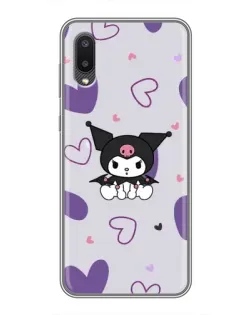 Чехол для Samsung Galaxy A02 с картинкой «Kuromi и лавандовые сердца» Чехол для Samsung Galaxy A02 с картинкой «Kuromi и лавандовые сердца»