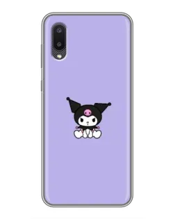 Чехол для Samsung Galaxy A02 с картинкой «Kuromi — фиолетовый минимализм» Чехол для Samsung Galaxy A02 с картинкой «Kuromi — фиолетовый минимализм»