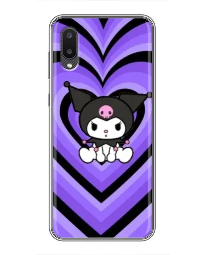 Чехол для Samsung Galaxy A02 с картинкой «Kuromi и фиолетовые сердца» Чехол для Samsung Galaxy A02 с картинкой «Kuromi и фиолетовые сердца»