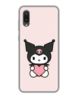 Чехол для Samsung Galaxy A02 с картинкой «Kuromi и сердце» Чехол для Samsung Galaxy A02 с картинкой «Kuromi и сердце»