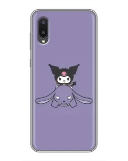 Чехол для Samsung Galaxy A02 с картинкой «Kuromi на лиловом фоне» Чехол для Samsung Galaxy A02 с картинкой «Kuromi на лиловом фоне»