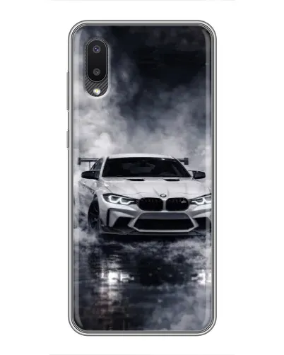 Чехол для Samsung Galaxy A02 с картинкой «BMW сквозь туман» Чехол для Samsung Galaxy A02 с картинкой «BMW сквозь туман»