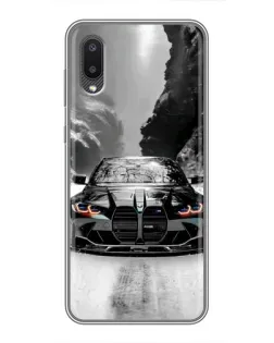 Чехол для Samsung Galaxy A02 с картинкой «BMW — акварельный дрифт»