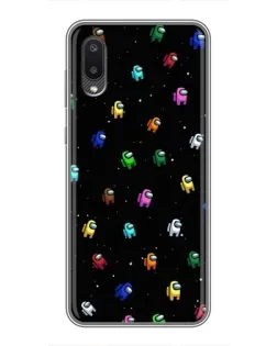 Чехол для Samsung Galaxy A02 с картинкой «Экипаж Among Us»