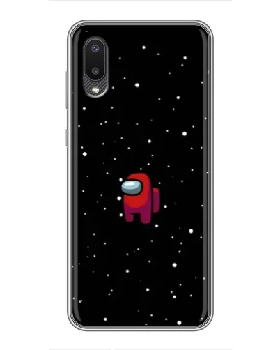 Чехол для Samsung Galaxy A02 с картинкой «Красный Among Us»