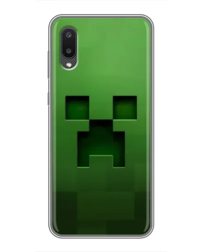 Чехол для Samsung Galaxy A02 с картинкой «Крипер микро-дизайн»