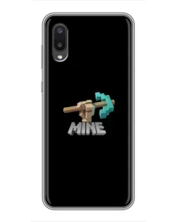Чехол для Samsung Galaxy A02 с картинкой «Алмазная кирка»