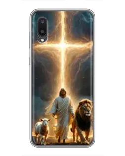 Чехол для Samsung Galaxy A02 с картинкой «Лев Иуды и Свет»