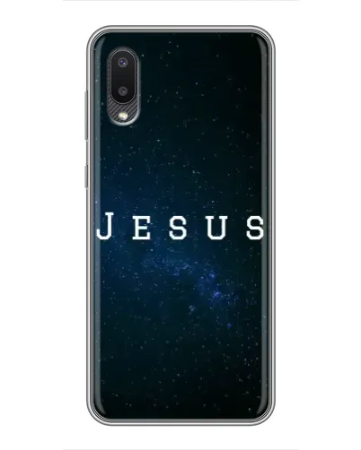 Чехол для Samsung Galaxy A02 с картинкой «Звездное небо Jesus»