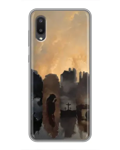 Чехол для Samsung Galaxy A02 с картинкой «Дорога к вере»