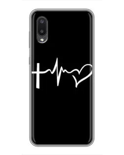 Чехол для Samsung Galaxy A02 с картинкой «Пульс веры»