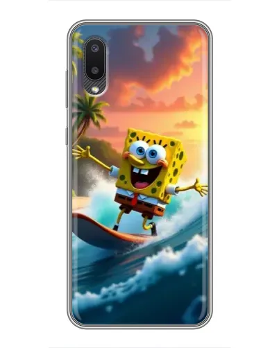Чехол для Samsung Galaxy A02 с картинкой «Губка Боб серфингист» Чехол для Samsung Galaxy A02 с картинкой «Губка Боб серфингист»