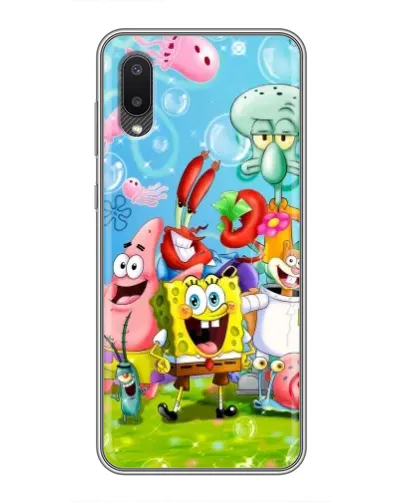 Чехол для Samsung Galaxy A02 с картинкой «Губка Боб и друзья» Чехол для Samsung Galaxy A02 с картинкой «Губка Боб и друзья»