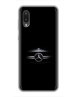 Чехол для Samsung Galaxy A02 с картинкой «Mercedes — абстрактные линии» Чехол для Samsung Galaxy A02 с картинкой «Mercedes — абстрактные линии»