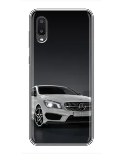 Чехол для Samsung Galaxy A02 с картинкой «Mercedes AMG GT Silver» Чехол для Samsung Galaxy A02 с картинкой «Mercedes AMG GT Silver»