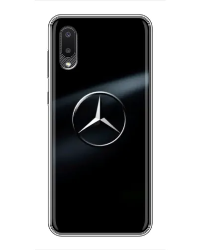 Чехол для Samsung Galaxy A02 с картинкой «Mercedes на металле» Чехол для Samsung Galaxy A02 с картинкой «Mercedes на металле»