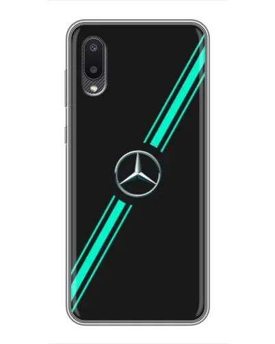 Чехол для Samsung Galaxy A02 с картинкой «Спортивные линии Mercedes» Чехол для Samsung Galaxy A02 с картинкой «Спортивные линии Mercedes»