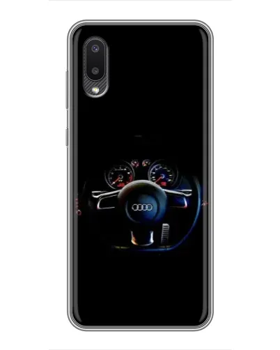 Чехол для Samsung Galaxy A02 с картинкой «Салон Audi — руль» Чехол для Samsung Galaxy A02 с картинкой «Салон Audi — руль»
