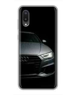 Чехол для Samsung Galaxy A02 с картинкой «Audi — детализация кузова» Чехол для Samsung Galaxy A02 с картинкой «Audi — детализация кузова»