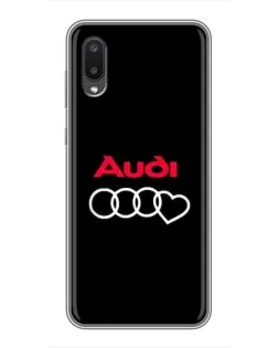Чехол для Samsung Galaxy A02 с картинкой «Логотип Audi Heart» Чехол для Samsung Galaxy A02 с картинкой «Логотип Audi Heart»