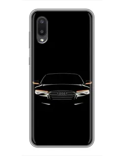 Чехол для Samsung Galaxy A02 с картинкой «Audi — ночной контур» Чехол для Samsung Galaxy A02 с картинкой «Audi — ночной контур»