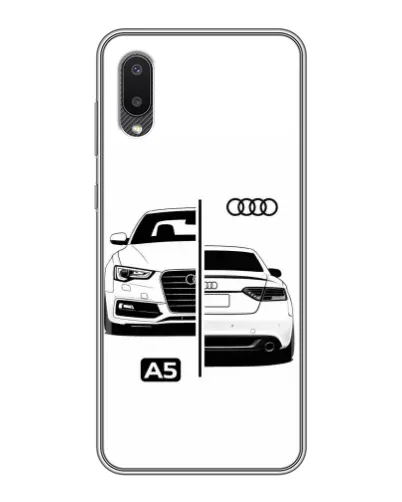 Чехол для Samsung Galaxy A02 с картинкой «Audi — контрастный дизайн» Чехол для Samsung Galaxy A02 с картинкой «Audi — контрастный дизайн»