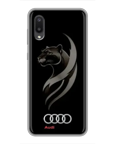 Чехол для Samsung Galaxy A02 с картинкой «Графика — пантера и Audi» Чехол для Samsung Galaxy A02 с картинкой «Графика — пантера и Audi»