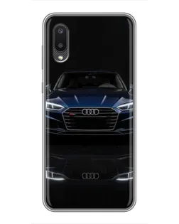Чехол для Samsung Galaxy A02 с картинкой «Audi — ночное отражение» Чехол для Samsung Galaxy A02 с картинкой «Audi — ночное отражение»