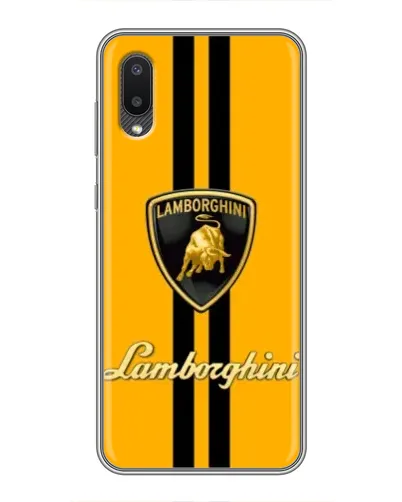 Чехол для Samsung Galaxy A02 с картинкой «Lamborghini Stripe желтый» Чехол для Samsung Galaxy A02 с картинкой «Lamborghini Stripe желтый»