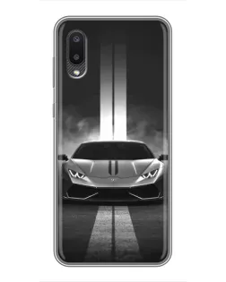 Чехол для Samsung Galaxy A02 с картинкой «Lamborghini симметрия дорог» Чехол для Samsung Galaxy A02 с картинкой «Lamborghini симметрия дорог»