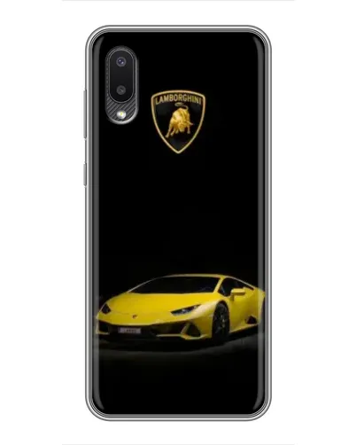 Чехол для Samsung Galaxy A02 с картинкой «Lamborghini желтый акцент» Чехол для Samsung Galaxy A02 с картинкой «Lamborghini желтый акцент»