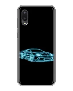 Чехол для Samsung Galaxy A02 с картинкой «Неоновый контур Lamborghini» Чехол для Samsung Galaxy A02 с картинкой «Неоновый контур Lamborghini»