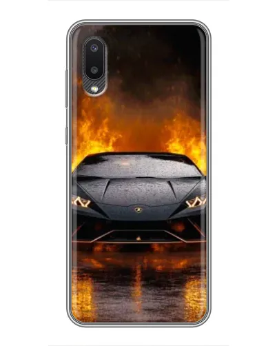 Чехол для Samsung Galaxy A02 с картинкой «Lamborghini в огне» Чехол для Samsung Galaxy A02 с картинкой «Lamborghini в огне»