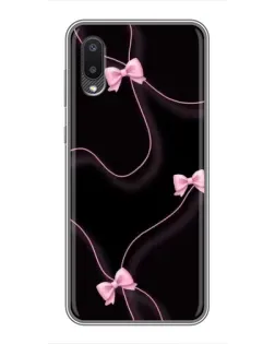 Чехол для Samsung Galaxy A02 с картинкой «Розовые ленты»
