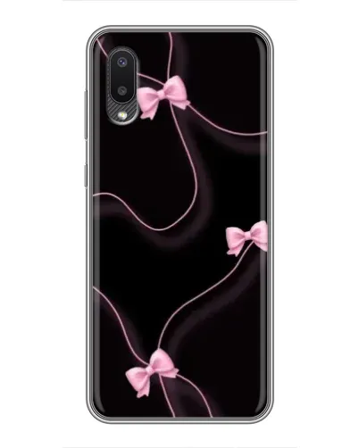 Чехол для Samsung Galaxy A02 с картинкой «Розовые ленты»