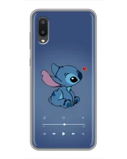 Чехол для Samsung Galaxy A02 с картинкой «Музыкальный Stitch»