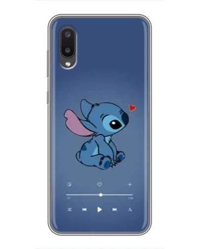 Чехол для Samsung Galaxy A02 с картинкой «Музыкальный Stitch»