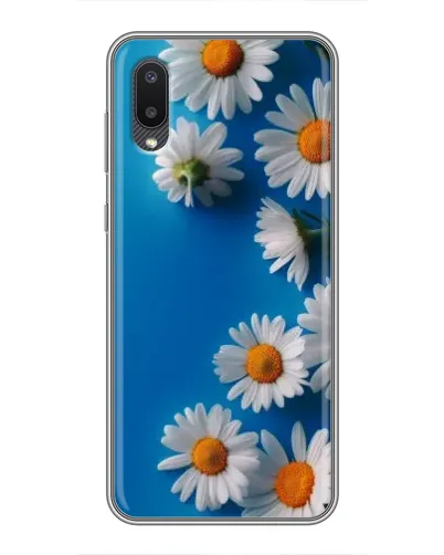 Чехол для Samsung Galaxy A02 с картинкой «Белоснежные маргаритки»
