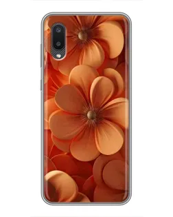Чехол для Samsung Galaxy A02 с картинкой «Оранжевый макро цветок» Чехол для Samsung Galaxy A02 с картинкой «Оранжевый макро цветок»