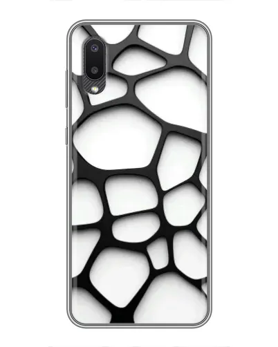 Чехол для Samsung Galaxy A02 с картинкой «Белая объемная сетка» Чехол для Samsung Galaxy A02 с картинкой «Белая объемная сетка»
