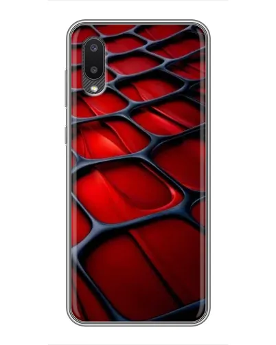 Чехол для Samsung Galaxy A02 с картинкой «Красная глянцевая сетка» Чехол для Samsung Galaxy A02 с картинкой «Красная глянцевая сетка»