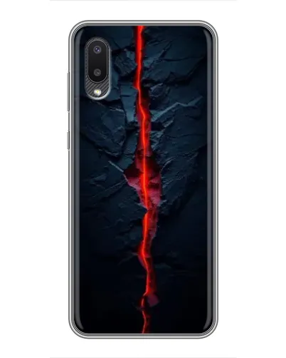Чехол для Samsung Galaxy A02 с картинкой «Kрасная лавовая трещина» Чехол для Samsung Galaxy A02 с картинкой «Kрасная лавовая трещина»