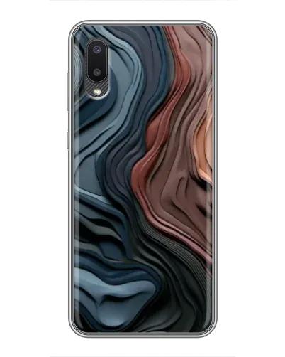 Чехол для Samsung Galaxy A02 с картинкой «Цветные волны каньона» Чехол для Samsung Galaxy A02 с картинкой «Цветные волны каньона»