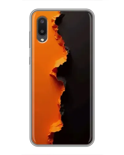 Чехол для Samsung Galaxy A02 с картинкой «Оранжевый разлом» Чехол для Samsung Galaxy A02 с картинкой «Оранжевый разлом»