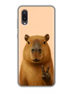 Чехол для Samsung Galaxy A02 с картинкой «Капибара виктория» Чехол для Samsung Galaxy A02 с картинкой «Капибара виктория»