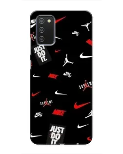 Чехол для Samsung Galaxy A02s с картинкой «Nike Mix Pattern»