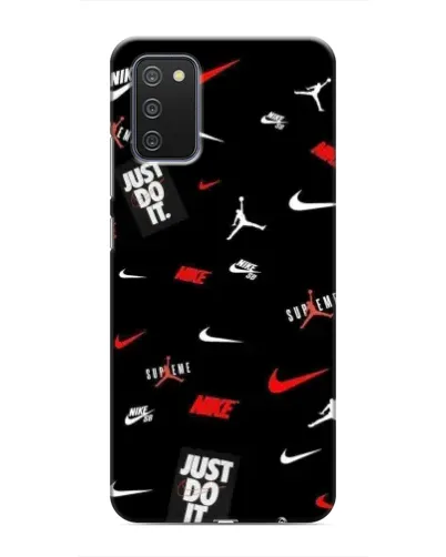 Чехол для Samsung Galaxy A02s с картинкой «Nike Mix Pattern» Чехол для Samsung Galaxy A02s с картинкой «Nike Mix Pattern»