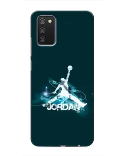 Чехол для Samsung Galaxy A02s с картинкой «Jordan Blue Fire»